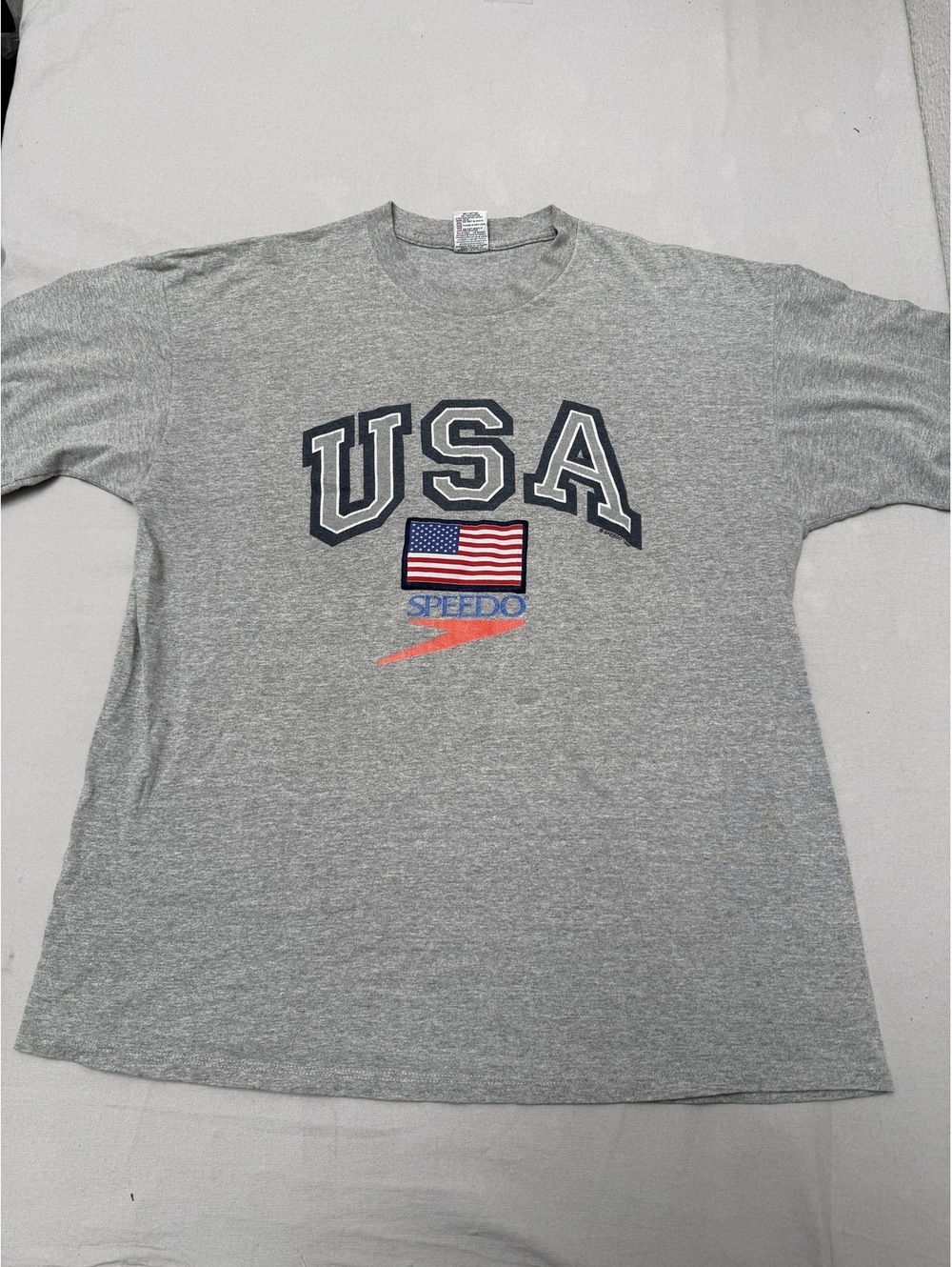 Vintage USA Olympics 1996 Speedo T-shirt Swim Team - XL